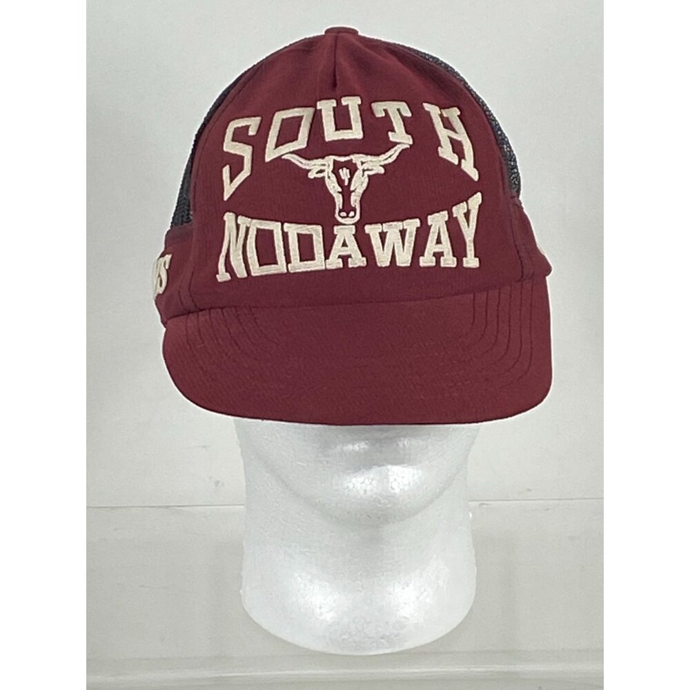 VTG Rare Kinley South Nodaway Longhorns Trucker Mesh Snapback Hat NWOT F263